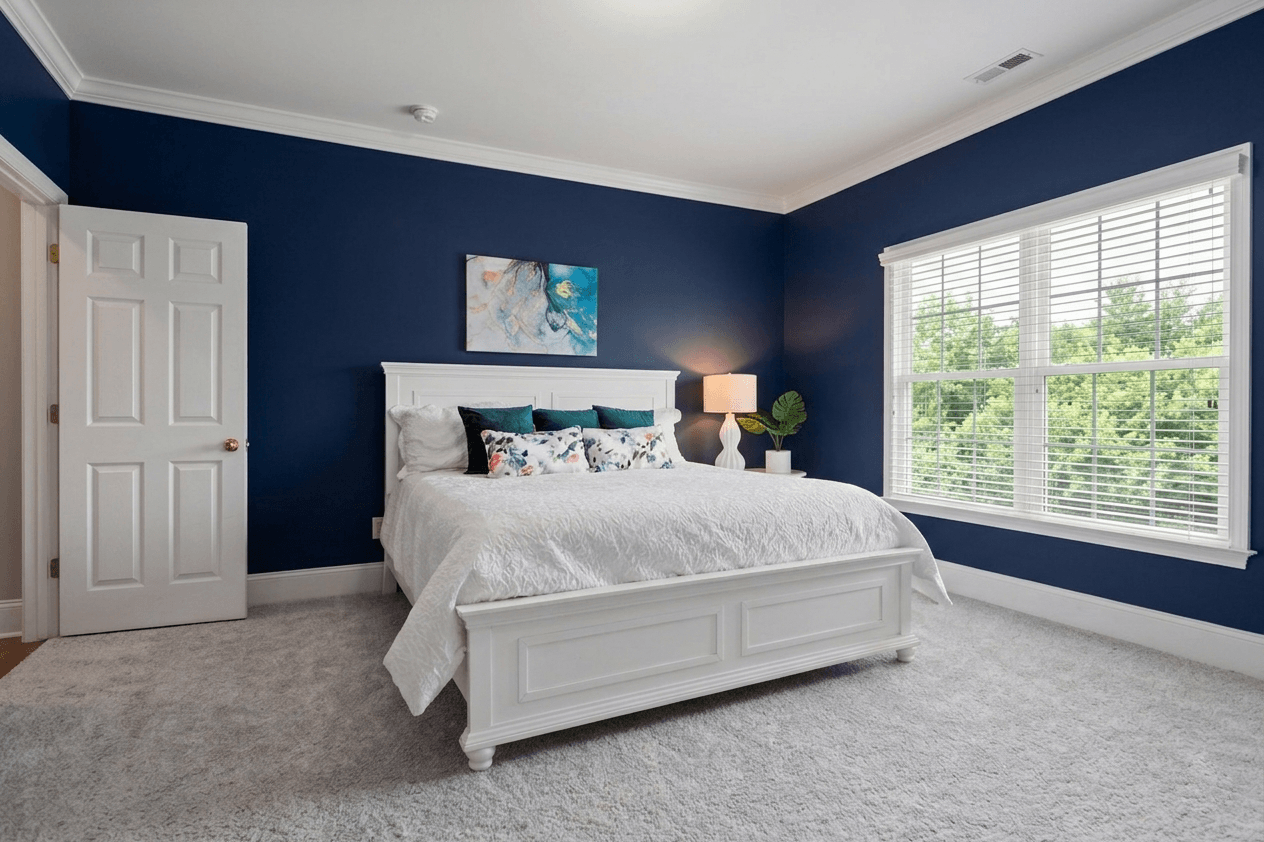Indigo bedroom