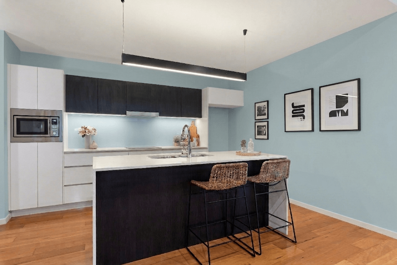 Blue kitchen