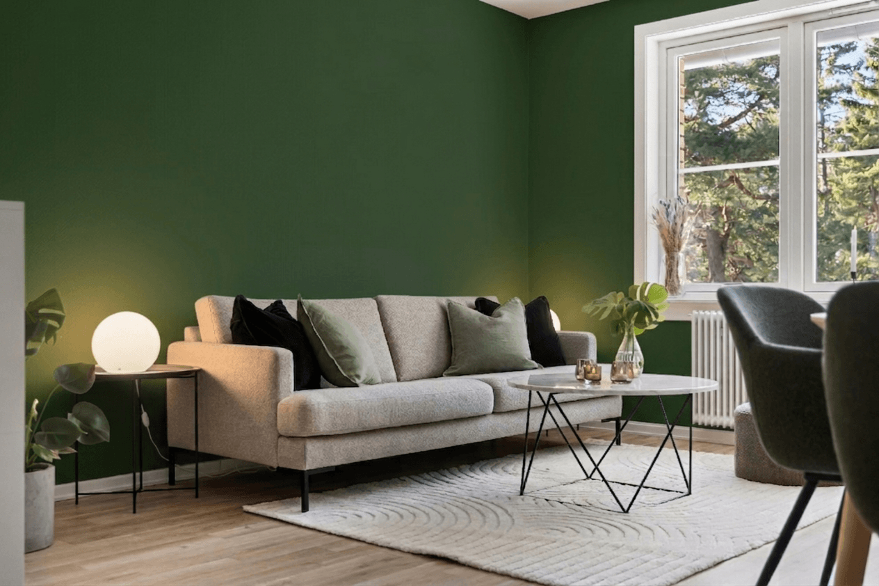Green living room